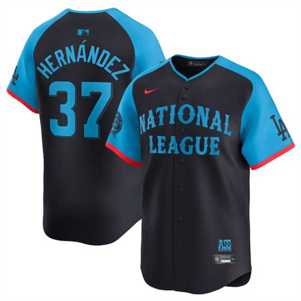 Mens National League #37 Teoscar Hernandez Navy 2024 All-Star Limited Stitched Baseball Jersey->2024 mlb all-star->MLB Jersey